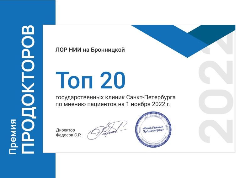 Топ-20 гос.клиник Санкт-Петербурга